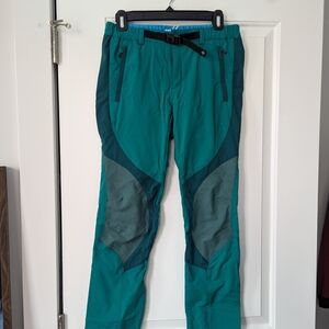 Teal and Dark Green Outdoor Pants